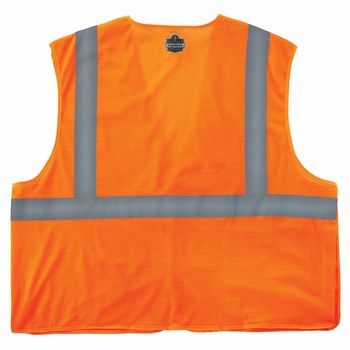 Ergodyne Glowear High-Visibility Vest 8215BA 21065 - Size Large/XL - High-Visibility Orange