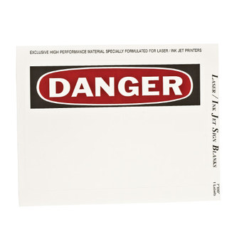 Picture of Brady Black / Red on White Write-On Polyester Ink-Jet, Laser 12908 Ink-Jet, Laser Printable Label (Main product image)