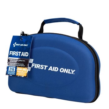 First Aid Only First Aid Kit - 11.5 in Width - 3.25 in Length - 8 in Height - Fabric Case Construction - 092265-91062