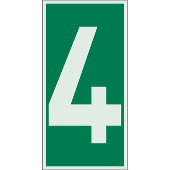 Picture of Brady Bradyglo B-324 Polyester Rectangle Green IMO Evaluation Number Sign part number 59305 (Main product image)