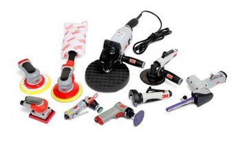 3M 28353 Pneumatic Random Orbital Sander - Pistol Grip - 3 in DIA - 15,000 RPM - 4.8 in Length -.45 hp