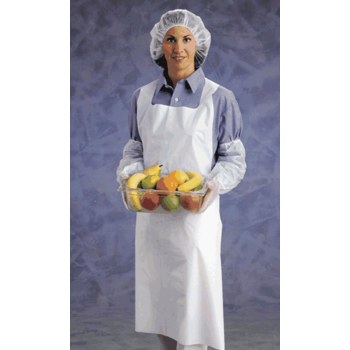 Ansell 56-210 Disposable Apron 950133, 28 in x 55 in, Polyethylene, White