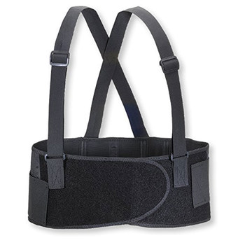 Valeo Black XL Back Support Belt - No Lumbar Pad - 8 in Width - 736097-00216