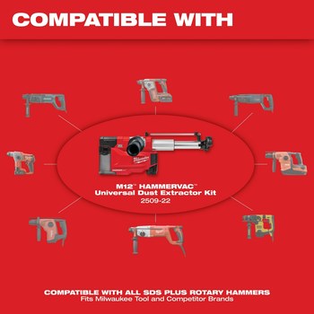 Milwaukee Universal Dust Extractor Kit 2509-22
