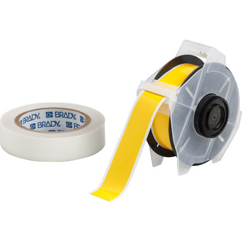 Picture of Brady Toughstripe Yellow Self-Laminating Polyester Thermal Transfer 142162 Continuous Thermal Transfer Printer Label Roll (Main product image)