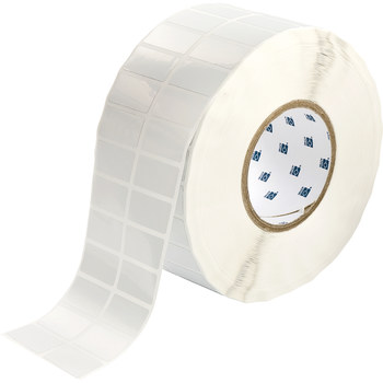 Picture of Brady White Polyester Thermal Transfer THT-6-423-10 Die-Cut Thermal Transfer Printer Label Roll (Main product image)