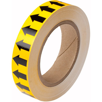Picture of Brady Black on Yellow 91424 Directional Flow Arrow Tape (Main product image)