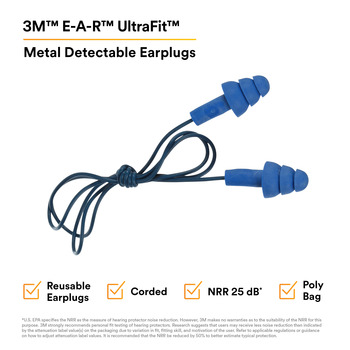 3M E-A-R UltraFit Ear Plugs 40004 - Size Universal