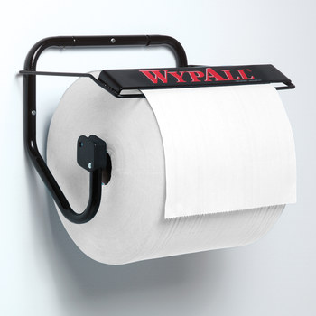 Kimberly-Clark Wypall X50 White Hydroknit Wiper - Roll - 1100 sheets per roll - 13.4 in Overall Length - 9.8 in Width - 35015