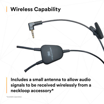 3M Peltor TEP-200 7010386290 Black Listen-Only Hearplugs - Li-ion Rechargeable Battery Powered - 23-30 Decibel NRR - 093045-93824