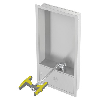 Picture of Bradley Halo Stainless Steel (Cabinet) Plumbed Eye & Facewash Station (Main product image)