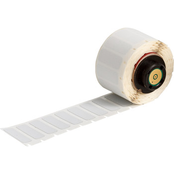 Picture of Brady Silver Polyester Thermal Transfer PTL-16-486 Die-Cut Thermal Transfer Printer Label Roll (Main product image)