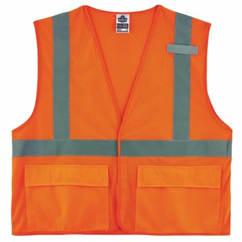 Ergodyne Glowear High-Visibility Vest 8220HL 21135 - Size Large/XL - High-Visibility Orange