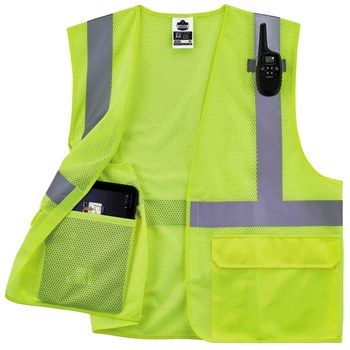Ergodyne Glowear High-Visibility Vest 8220HL 21145 - Size Large/XL - High-Visibility Lime