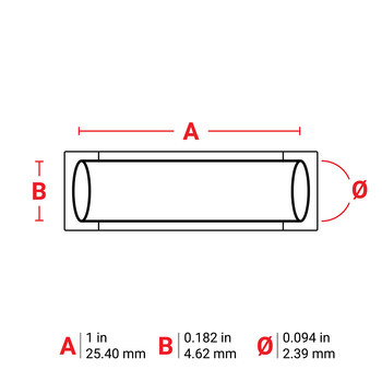 Picture of Brady PermaSleeve Blue Polyolefin Thermal Transfer M6-094-1-342-BL Heat Shrink Wire & Cable Labels (Main product image)