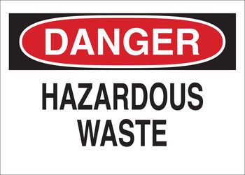 Picture of Brady B-401 Polystyrene Rectangle White English Hazardous Material Sign part number 22753 (Main product image)