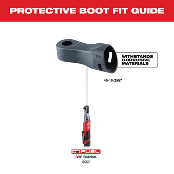 Milwaukee M12 FUEL Rubber Ratchet Protective Boot - 49-16-2557