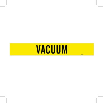 Picture of Brady Black on Yellow Vinyl 7291-1HV Self-Adhesive Pipe Marker (Main product image)