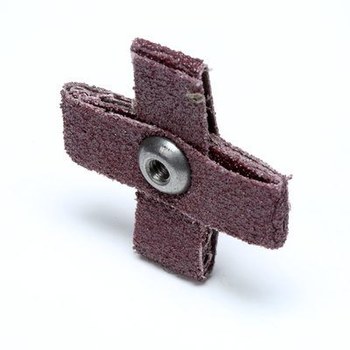 3M 341D 27371 Cross Pad - Aluminum Oxide - 1 1/2 in x 1 1/2 in - 60 - Medium