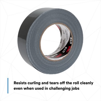3M DT8 Black Duct Tape - 48 mm Width x 60 yd Length - 17809