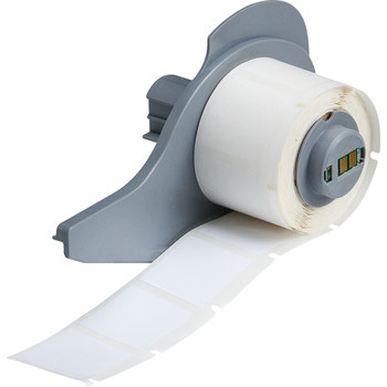 Picture of Brady White Polyester Thermal Transfer M71-19-423 Die-Cut Thermal Transfer Printer Label Roll (Main product image)