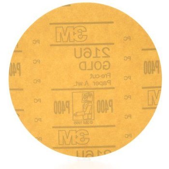 3M Hookit Hook & Loop Disc 00973 - Aluminum Oxide - 6 in - P400 - Medium