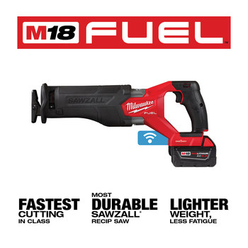 Milwaukee M18 FUEL SAWZALL Reciprocal Saw Kit 2822-22 - 1.25 in Stroke Length - 3000 SPM