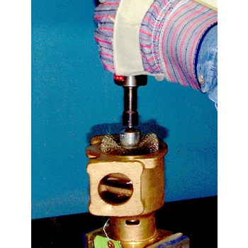 Weiler Steel Cup Brush - Unthreaded Stem Attachment - 1-1/2 in Diameter - 0.008 in Bristle Diameter - 10037