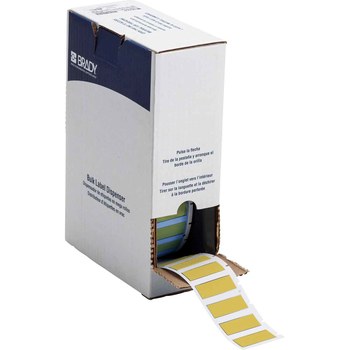 Picture of Brady PermaSleeve Yellow Polyolefin Thermal Transfer BM-375-175-342-YL Heat Shrink Wire & Cable Labels (Main product image)