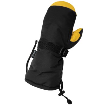 Global Glove SG7300MIT Black/Yellow One Size Deerskin Leather Mechanic's Mitten