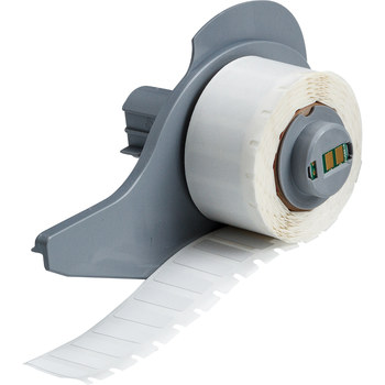 Picture of Brady White Self-Extinguishing Polyimide Thermal Transfer M71-10-472 Die-Cut Thermal Transfer Printer Label Roll (Main product image)