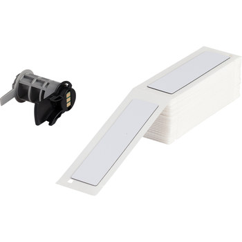 Picture of Brady White Polyester Thermal Transfer PTLEP-174-593 Die-Cut Thermal Transfer Printer Label Roll (Main product image)