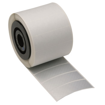 Picture of Brady Silver Tamper-Evident Polyester Thermal Transfer 52149 Die-Cut Thermal Transfer Printer Label Roll (Main product image)