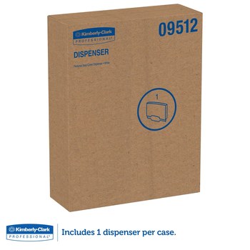 Kimberly-Clark 09512 Toilet Seat Cover Dispenser - Metallic - 12.5 in