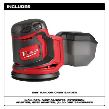 Milwaukee M18 5 in M18 REDLITHIUM Battery Orbital Sander 2648-20