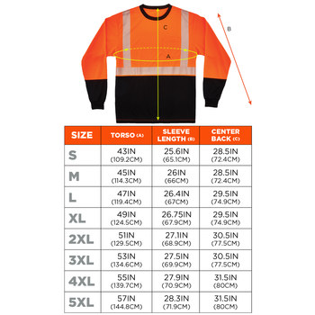 Ergodyne GloWear High-Visibility Shirt 8281BK 22684 - Orange/Black