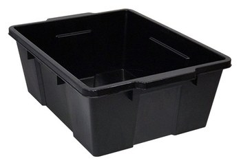 Picture of Quantum Storage LC191507BK 7.03 gal 50 lbs Black Polypropylene Latch Container (Main product image)