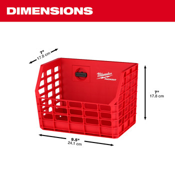 Milwaukee PACKOUT 7 in Compact Wall Basket 48-22-8342