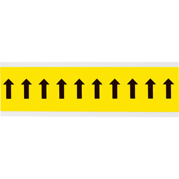 Picture of Brady 34 Series Black on Yellow Indoor Vinyl Cloth 34 Series 3440-ARO Arrow Marking Label (Main product image)
