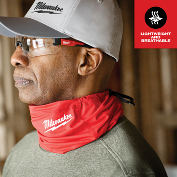 Milwaukee WORKSKIN Red One Size Nylon Performance Neck Gaiter - 045242-74710
