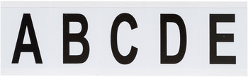 Picture of Brady 97 Series Black on White Indoor / Outdoor Vinyl 97 Series 9714-LTR KIT Letters Label Kit (Main product image)