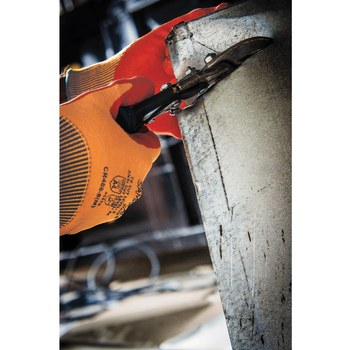 Global Glove Samurai Glove Hi-Vis Orange 2XL Tuffalene UHMWPE Cut-Resistant Gloves - ANSI A4 Cut Resistance - Nitrile Palm Coating - CR488 2X