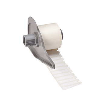 Picture of Brady White Polyester Thermal Transfer M71-25-423 Die-Cut Thermal Transfer Printer Label Roll (Main product image)