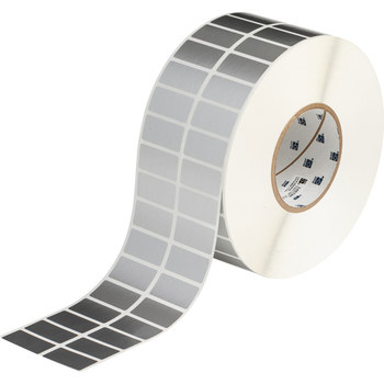 Brady THT-6-8591-10-SL Die-Cut Printer Label Roll - 1.5 in x 0.75 in - Polyester - Silver - B-8591 - 58290