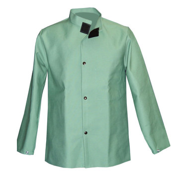 Picture of Chicago Protective Apparel Green Large FR-7A Cotton/Proban Welding Coat (Main product image)
