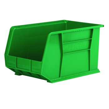 Picture of Akro-Mils 30260 Akrobin 60 lb Green Industrial Grade Polymer Hanging / Stacking Storage Bin (Main product image)