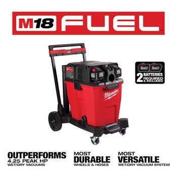 Milwaukee M18 - Wet/Dry Vacuum Kit - Red/Black - 12 gal - 0930-22HD - 63727