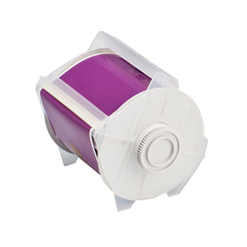 Picture of Brady Purple Indoor / Outdoor Polyester Thermal Transfer 76631 Continuous Thermal Transfer Printer Label Roll (Main product image)