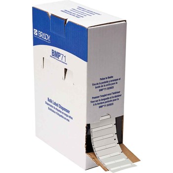 Picture of Brady PermaSleeve White Polyolefin Thermal Transfer BM-125-175-342-2 Heat Shrink Wire & Cable Labels (Main product image)
