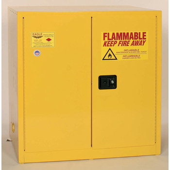 Picture of Eagle 60 gal Yellow Steel Hazardous Material Storage Cabinet (Main product image)